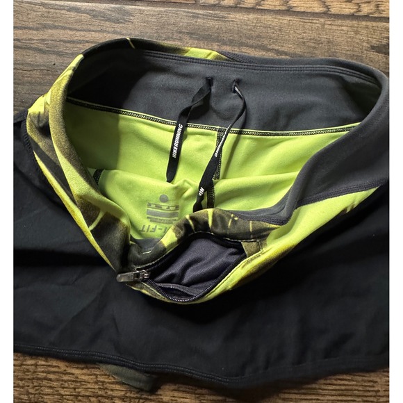 Nike Dri Fit Running Skirt Shorts Women's XS Black Neon‎ Graphic Athletic - Picture 6 of 11